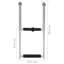 Folding Boarding Ladder 2-Step Stainless Steel Marine Boat Ladder Corrosion-Resistant Foldable Boarding Ladder