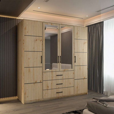 4 Door Manufactured Wood Wardrobe