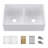 33'' L Double Bowl Fireclay Kitchen Sink