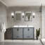 Meuble-lavabo double avec comptoir en quartz blanc-1583414084