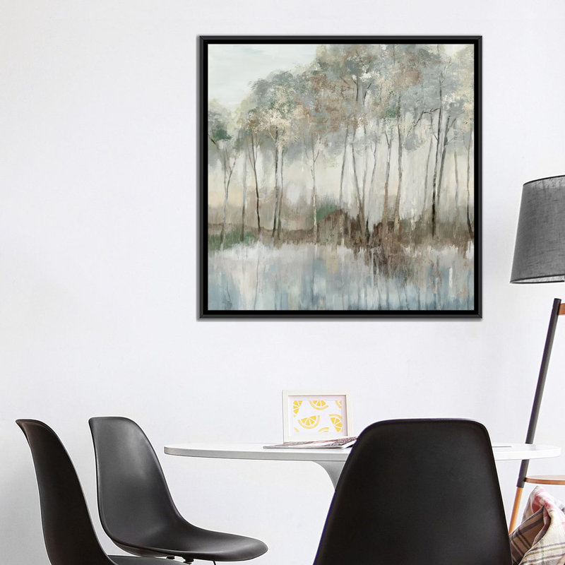 Serenade of Stillness - reproduction d'art murale - toile encadrée, H 37 po x l 37 po, Noir