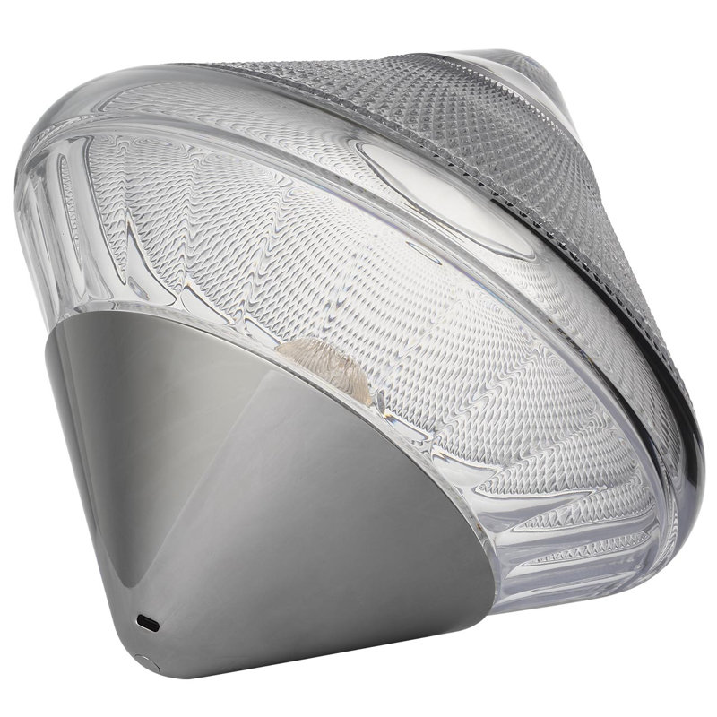 Waterford Copper Coast 12" Rechargeable Accent Light with Clear Crystal, Silver