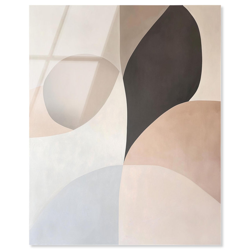 «Curvilinear Quadrants II», reproduction d'art acrylique sur toile par Art Remedy, H 36 po x l 30 po