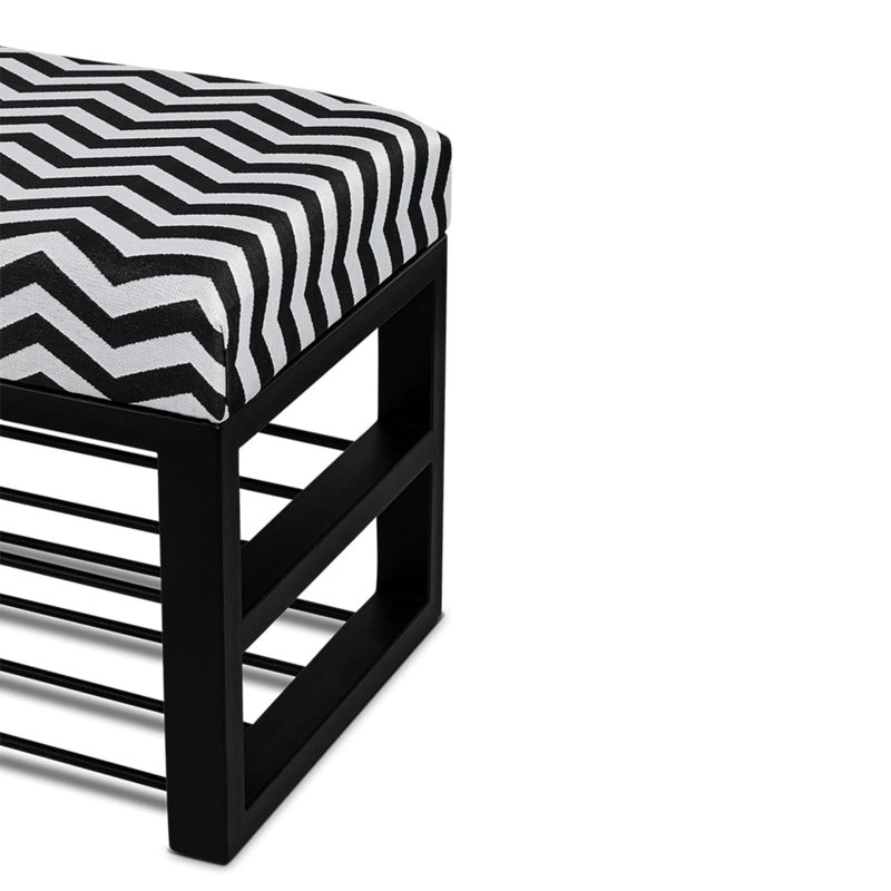Frankhouse Polyester Upholstered Storage Bench, H40 x W120 x D40cm