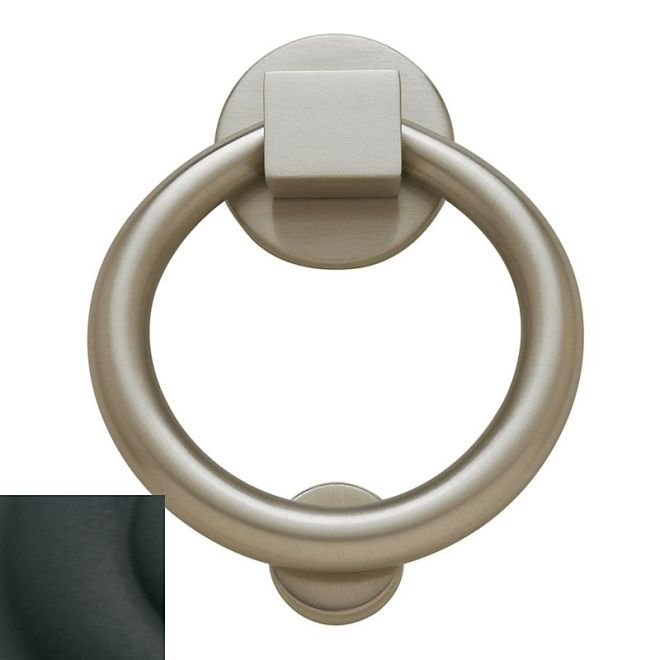 Ring Door Knocker, Satin Black