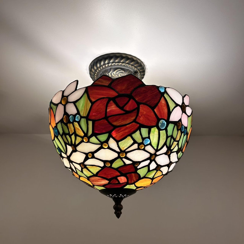 Tiffany Glass Flush Mount