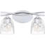 Junice 2-Light Polished Chrome Bath Light