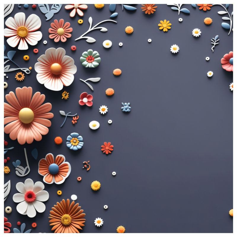 Jeté Floral, L 50 po x H 60 po