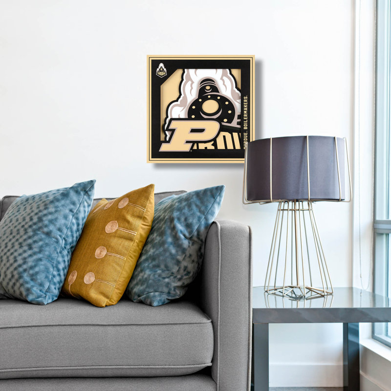 " 3D Logo Series Wall Art-12x12 ", NCAA Purdue
