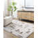 Machine Washable Shaggy Boho Dark Brown Area Rug