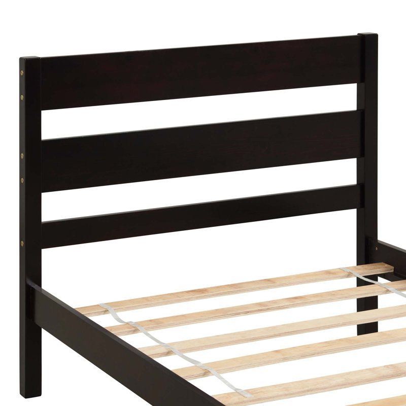 Coleman Bed With Headboard And Footboard, Espresso, Twin