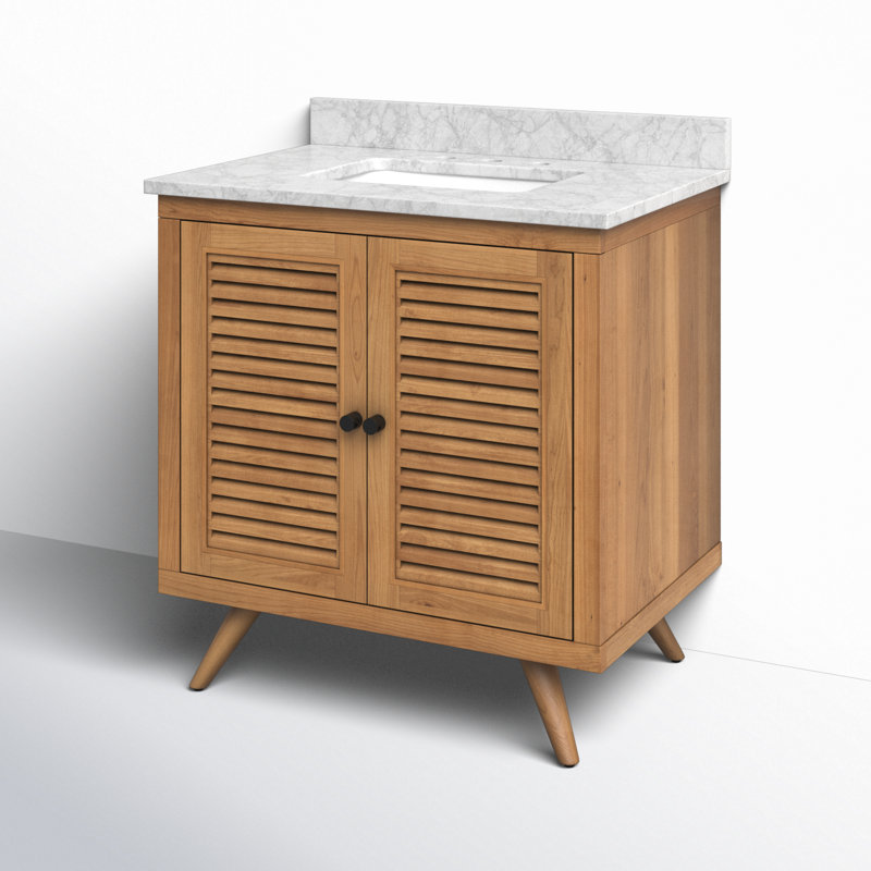 Harper 73" Double Bathroom Vanity, 31, Carrara White Marble