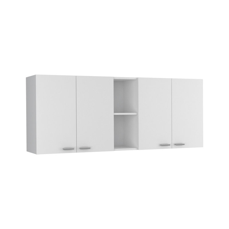 Armoire murale moderne, double porte, Blanc