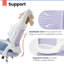 Chaise de bureau ergonomique compacte avec accoudoirs rabattables Nahjee-1680205466-1679359910