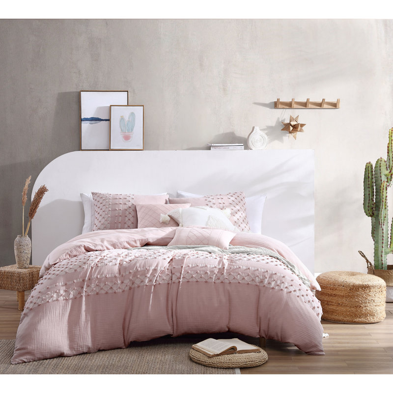 Ensemble d'édredon 5 pièces 100% coton Swift Home Swock Home - 2 coussins décoratifs inclus - chaleur toutes saisons, durable, facile d'entretien