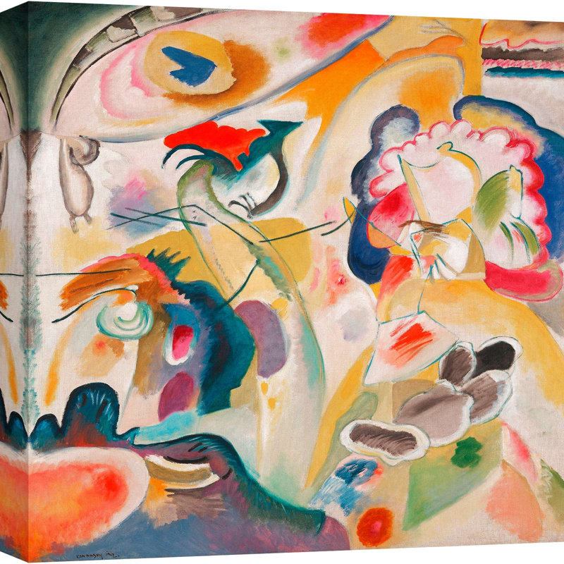 Improvisation No. 29 (The Swan) by Wassily Kandinsky - 1 Piece Wrapped Canvas Wall Art, 50cm H x 50cm W
