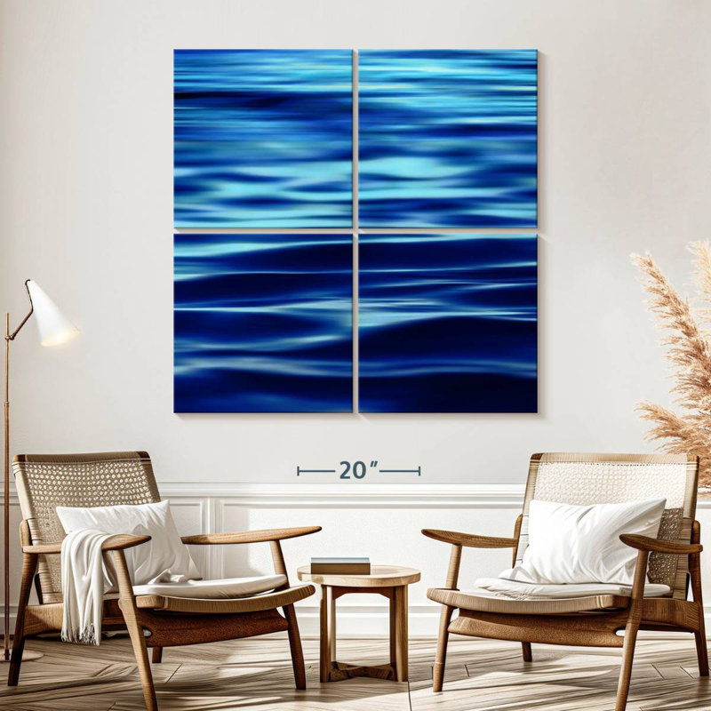 Gillard Vast bleu profond, H 57 po x l 57 po
