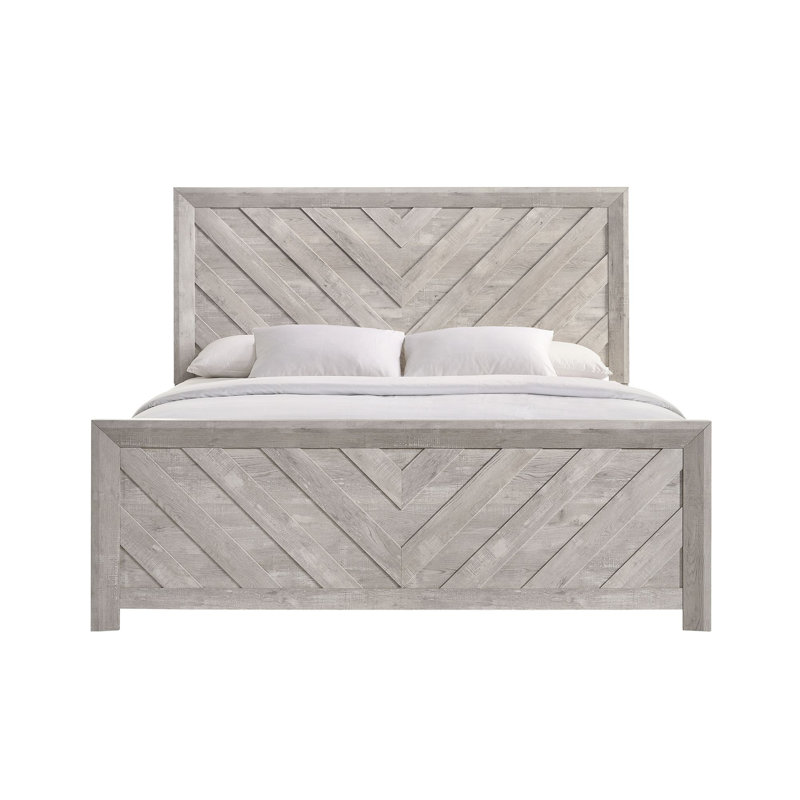 Zarrah Standard Bed, Full, Rustic Oak