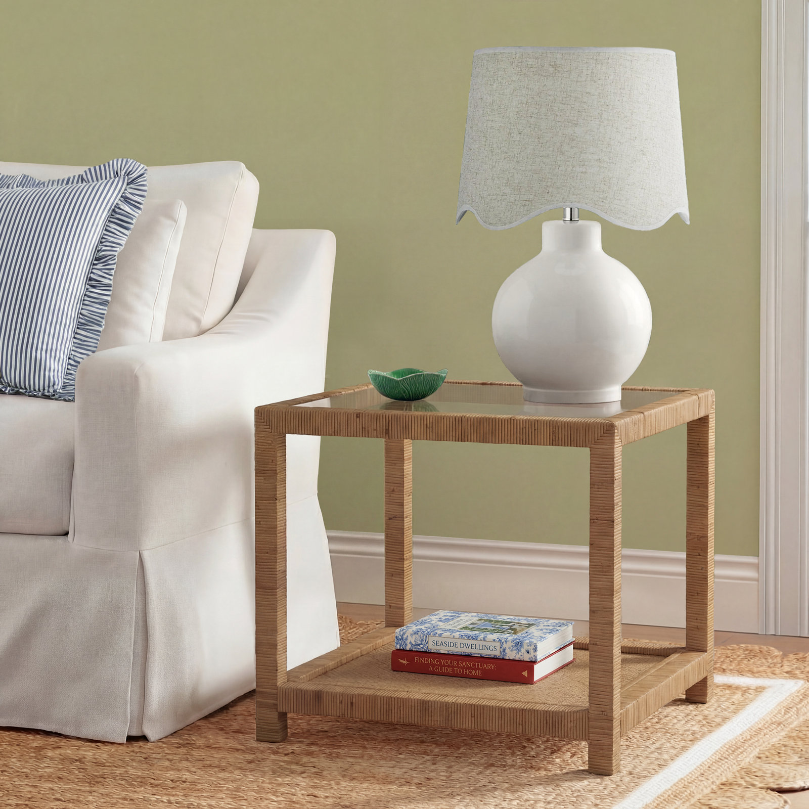 Adalard Glass End Table