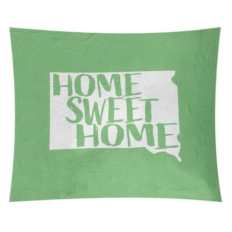 Tapisserie Home Sweet South Dakota, H 80 po x l 68 po, Vert