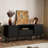 Tambour TV Stand For TVs Up To 70 Inch, TV Console With Sliding Doors-103184533