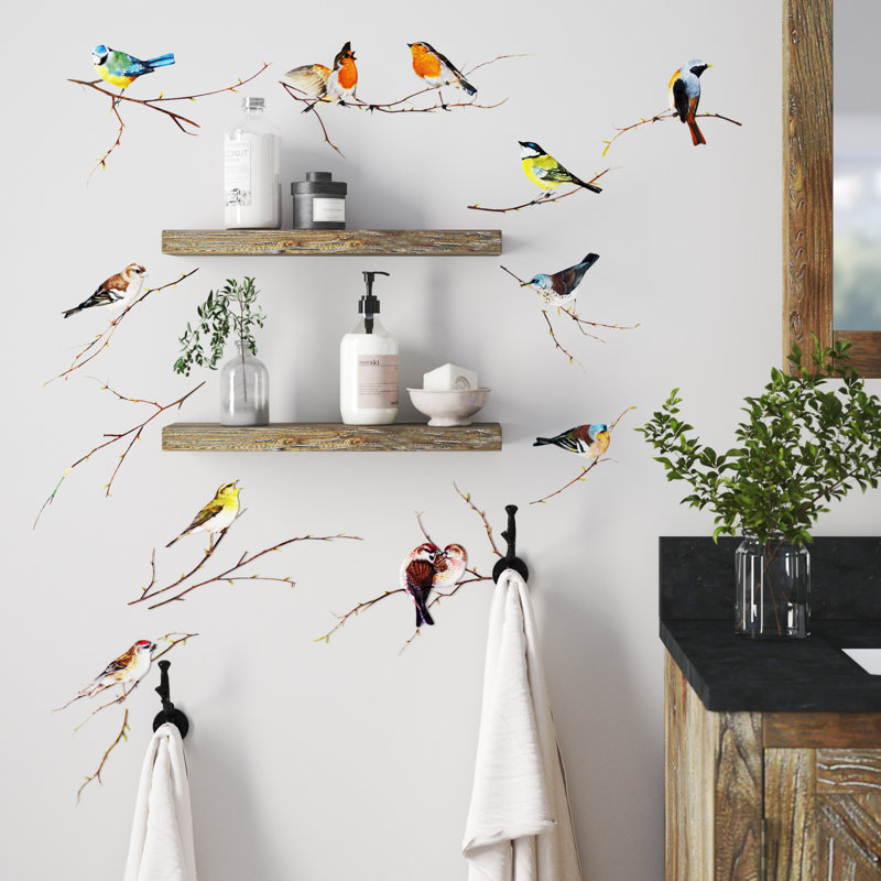 Adhésif décoratif oiseaux Erie
