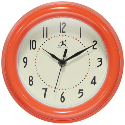 Round Plastic Wall Clock 8 Inches