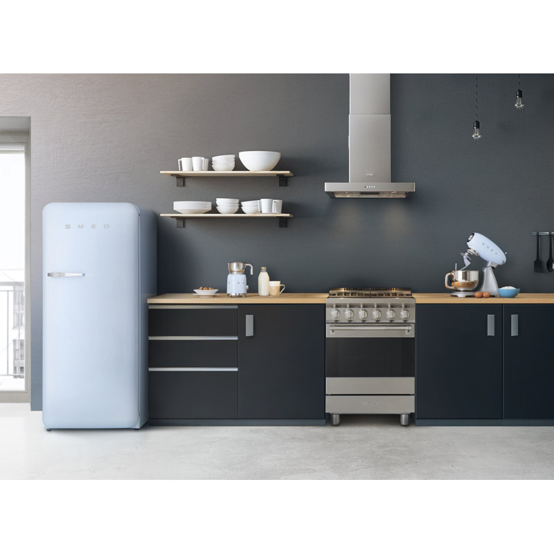SMEG 24" Professional Gas Range, Silver