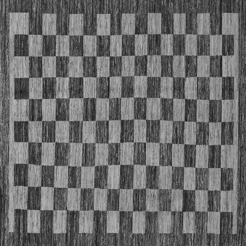 Weta Performance Checkered Indoor Rug, Square 3'