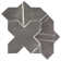 Istanbul Templar Shield With Cross 8-3/8 In. X 8-3/8 In. Porcelain Floor And Wall Tile Kit