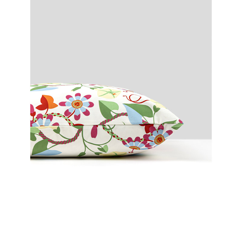 Coussin en coton réversible, Primaire, Carré 22 po