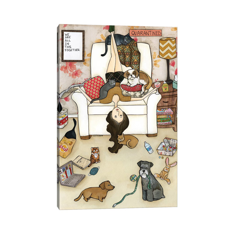 Quarantine - impression sur toile tendue, H 18 po x l 12 po x 1,5 po