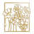 Abstract Floral Line Art Wall Decor Modern Abstract Wall Accent Sculpture Hanging Decoration Metal Wall Decor-124838257-124838258