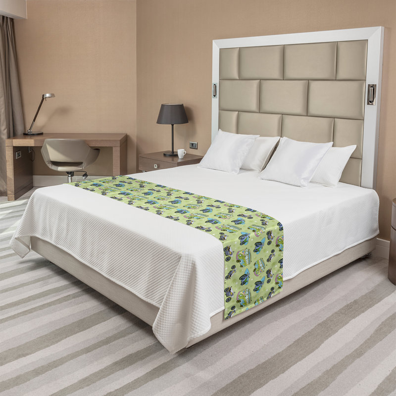 Multicolore Ambesonne Hippie Bed Runner, Très grand lit