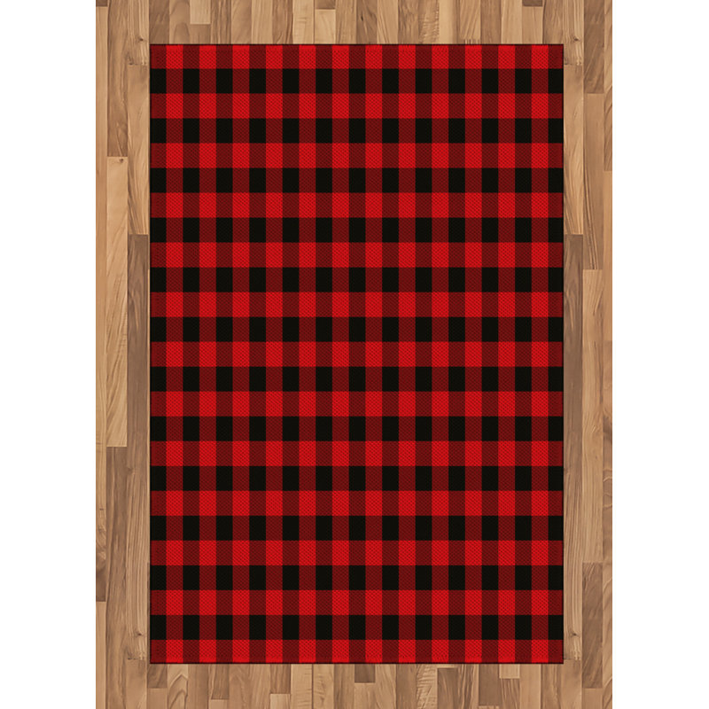 Skyla Chequered Hand Woven Area Rug, Rectangle 120 x 180cm