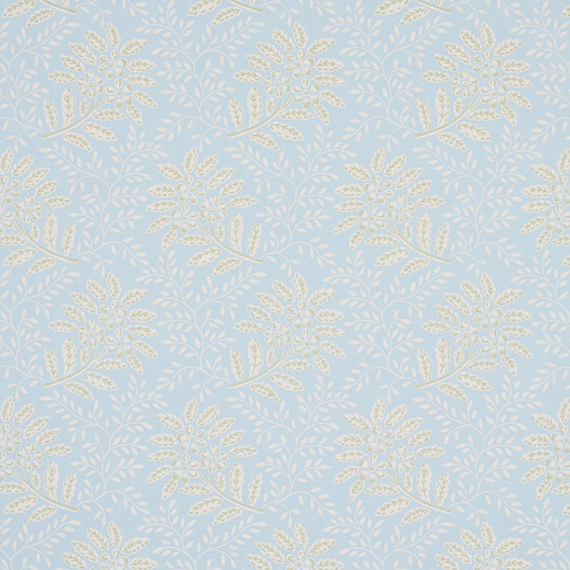 Secret Garden Wallpaper, Light Blue