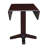 Solid Wood 36" Square Dual Drop Leaf Dining Table, Rich Mocha