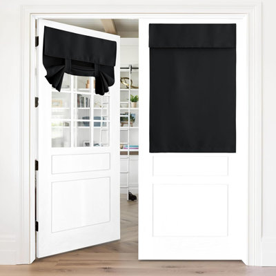 NICETOWN Door Curtains, Privacy Thermal Insulated Tie up Glass Shades, Easy to Install Front Door Curtain, 1 Panel
