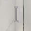 Porte de douche coulissante sans cadre de 56 à 60 po x 70 po, cabine de douche en verre trempé de 5/16 po (8 mm), finition nickel brossé facile à nettoyer