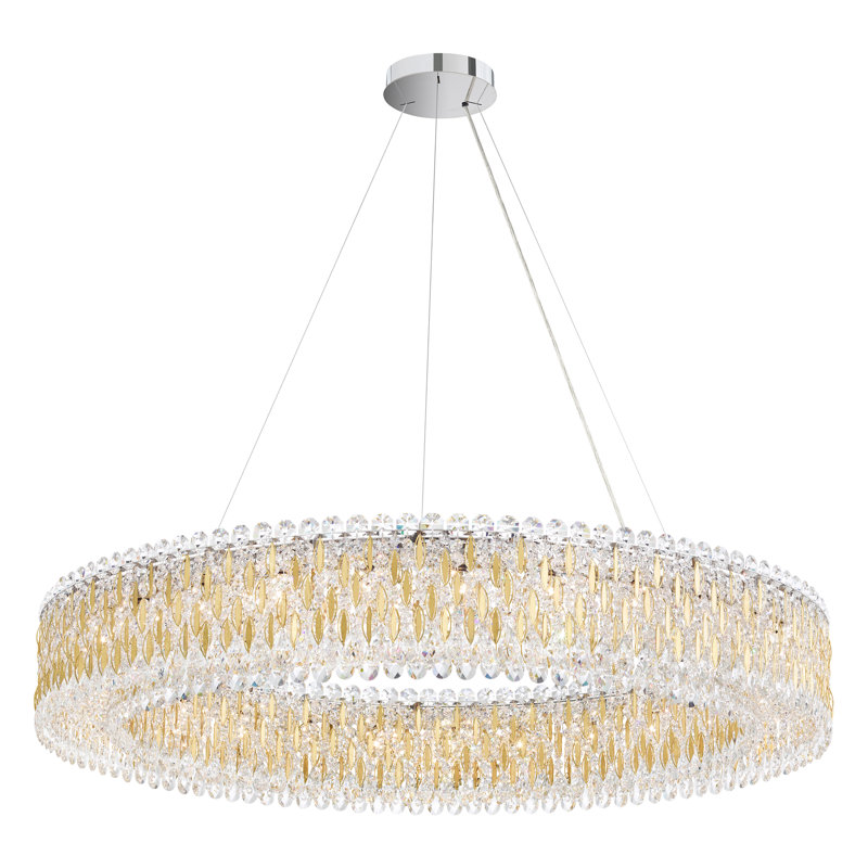 Sarella 27 - Light Chandelier, Radiance Crystals, Heirloom Gold