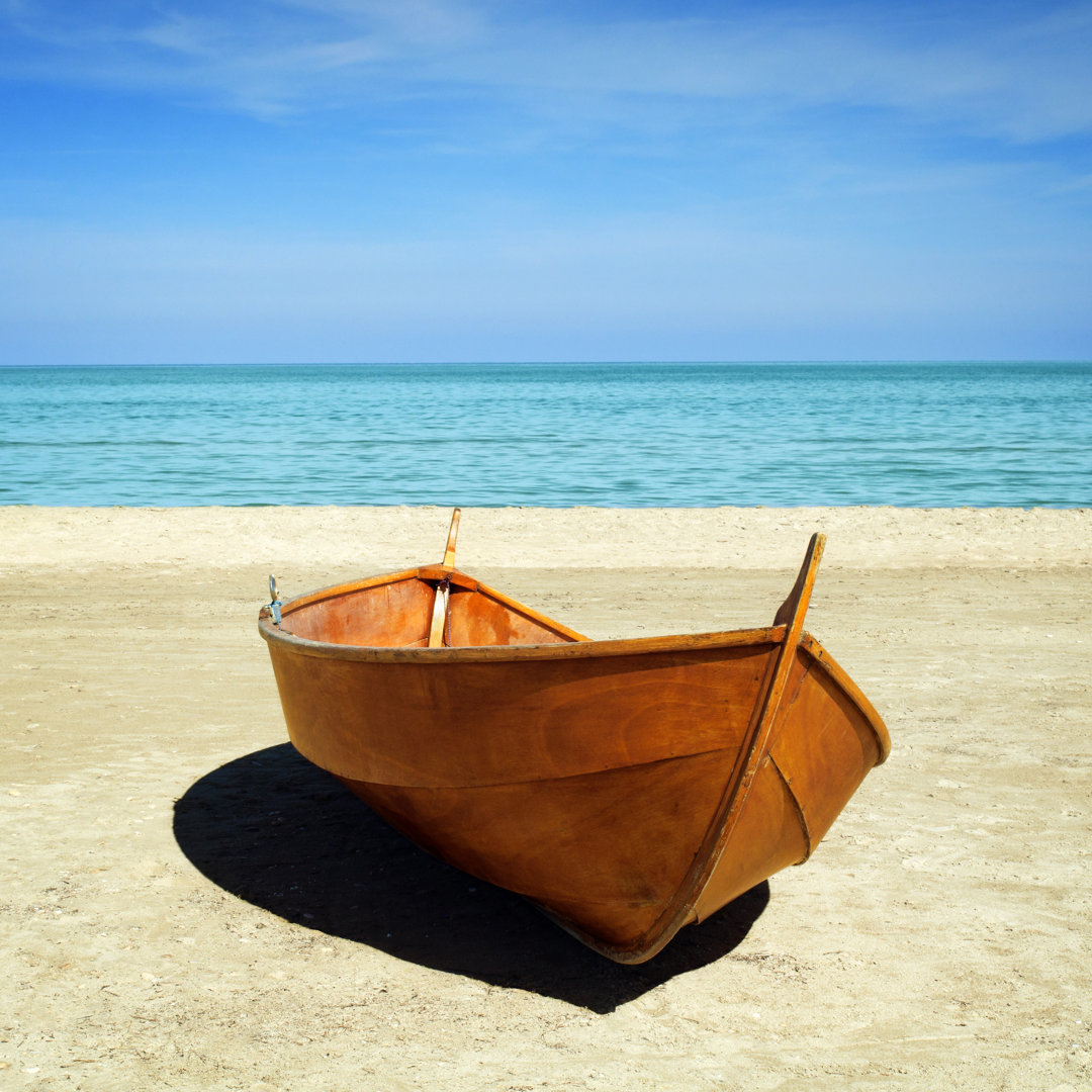 Klassisches Holzboot von Boschettophotography - Druck ohne Rahmen auf Leinwand