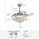 Presnell Dimmable Crystal Ceiling Fan with LED Lights and Remote Control