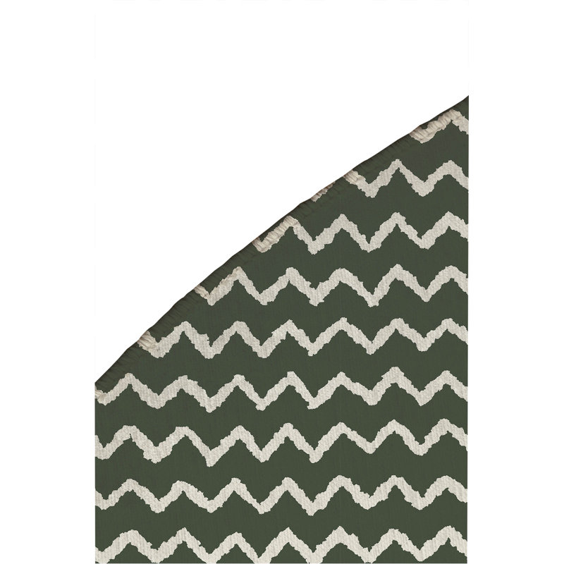 Tapis d'extérieur à motif de chevrons antidérapant, Rond 5 pi