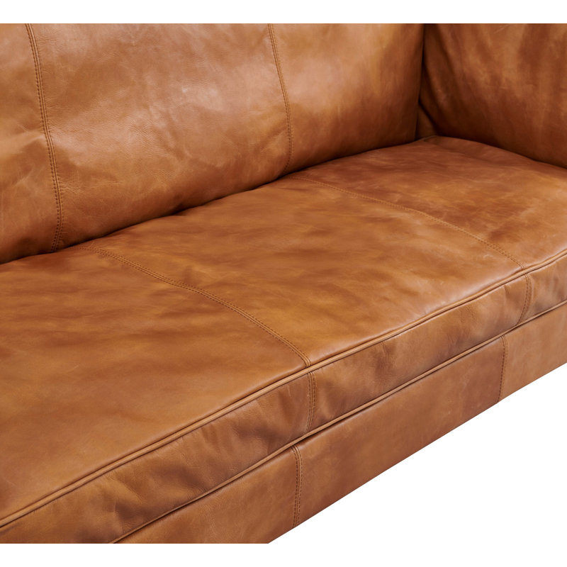 Kenmore Leather Sofa - Light Brown