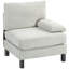 Modular Sectional Sofa With Cream Fabric
