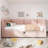 Upholstered Twin Size Daybed, Hydraulic Storage Twin Bed Frame with USB & Type-C Charging (Without Mattress)-924841025