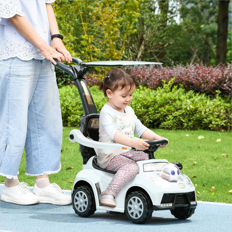 Scooters pour enfants de 3 po pour l'extérieur en Pp blanc et métal, avec cadre en métal pour 12 à 36 mois