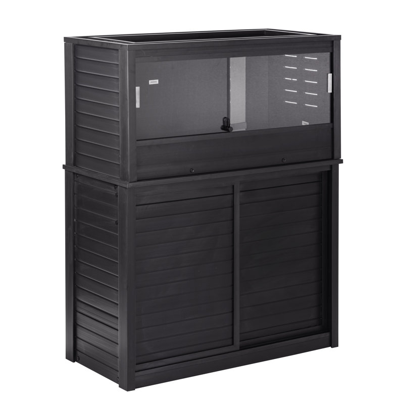 Ensemble de grands reptiles New Age Pet Ecoflex avec support assorti en noir, Grand - H 50 po x l 48,4 po x P 24,5 po
