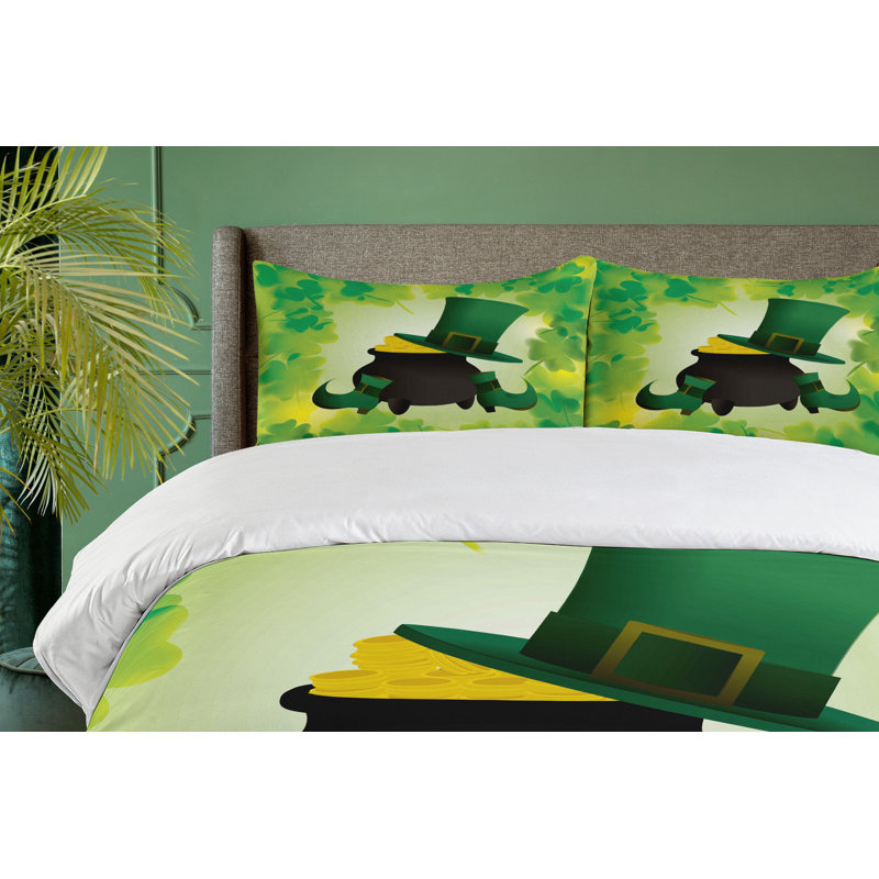 Modern & Contemporary Polyester Duvet Cover, King Duvet Cover + 2 King Shams