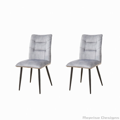 Ensemble de chaises de salle à manger en velours 2 pièces